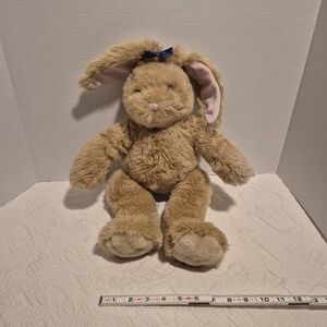 Build A Bear bunny approx 19" tall head to foot, tan VGUC Retired 90's